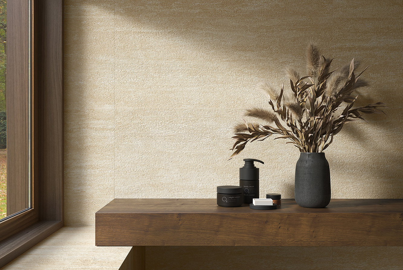 MARVEL 3D / REED TRAVERTINE SAND